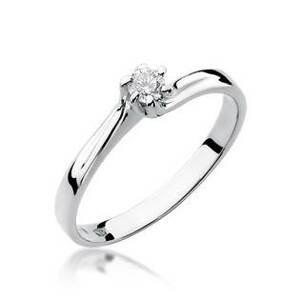 NUBIS® Zlatý zásnubní prsten s diamantem - W-021W