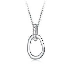NUBIS® Stříbrný náhrdelník oválek - NB-2163