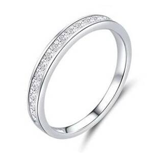 NUBIS® Stříbrný prsten se zirkony - velikost 54 - NB-5065-54
