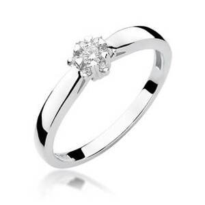 NUBIS® Zlatý zásnubní prsten s diamantem - W-061W