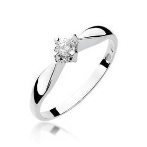 NUBIS® Zlatý zásnubní prsten s diamantem - W-171W