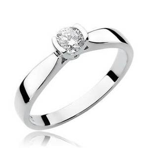 NUBIS® Zlatý zásnubní prsten s diamantem - W-223-0.25W