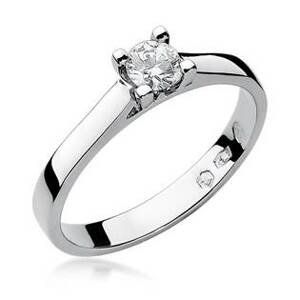 NUBIS® Zlatý zásnubní prsten s diamantem - W-221-0.25W