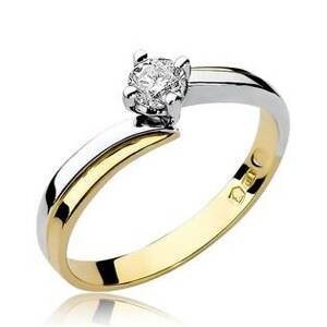 NUBIS® Zlatý zásnubní prsten s diamantem - W-231-0.25GW
