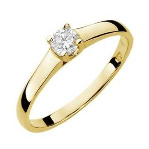 NUBIS® Zlatý zásnubní prsten s diamantem - W-239G