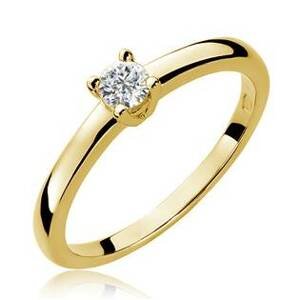 NUBIS® Zlatý zásnubní prsten s diamantem - W-292G