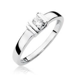 NUBIS® Zlatý zásnubní prsten s diamantem - W-343W