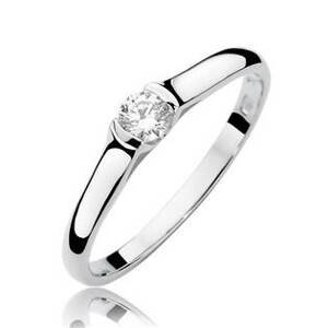 NUBIS® Zlatý zásnubní prsten s diamantem - W-369W