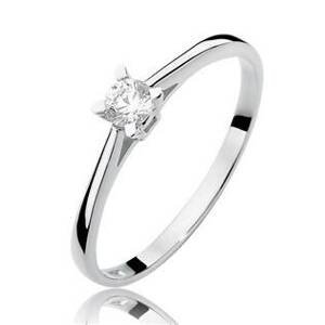 NUBIS® Zlatý zásnubní prsten s diamantem - W-392W