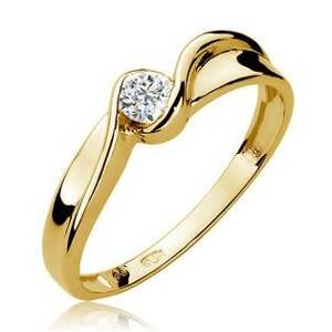 NUBIS® Zlatý zásnubní prsten s diamantem - W-278G