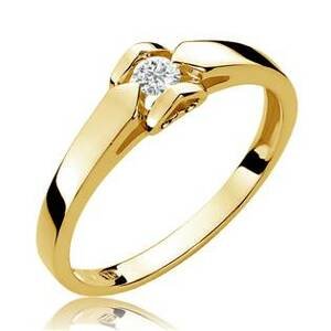 NUBIS® Zlatý zásnubní prsten s diamantem - W-320G