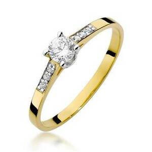 NUBIS® Zlatý prsten s diamanty - W-399GW
