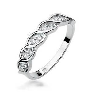NUBIS® Zlatý prsten s diamanty - W-349W