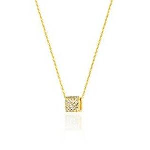 NUBIS® Diamantový náhrdelník, bílé zlato a brilianty - C-013-YG