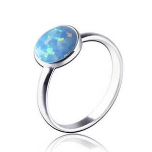 NUBIS® Stříbrný prsten s opálem - velikost 54 - NBP95-OP26-54