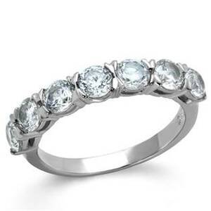 Šperky4U Ocelový prsten se zirkony - velikost 62 - AL-0058-62