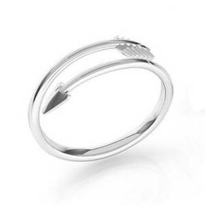 NUBIS® Stříbrný prsten šíp - velikost universální - NB-5086