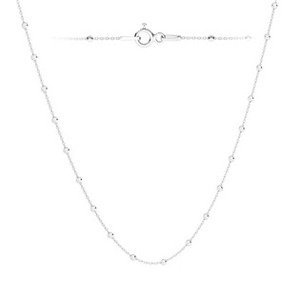 Šperky4U Stříbrný náhrdelník s kuličkami - NB-2195