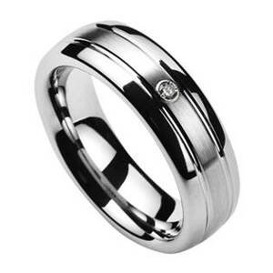 NUBIS® NWF1040 Dámský snubní prsten se zirkonem - velikost 58 - NWF1040-6Zr-58