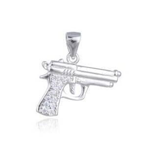 NUBIS® Stříbrný přívěšek pistole - NB-4177