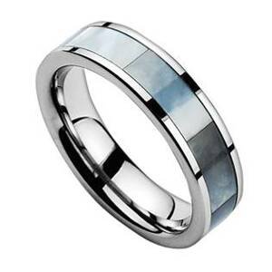 NUBIS® NWF1028 Pánský snubní prsten wolfram - velikost 63 - NWF1028-63