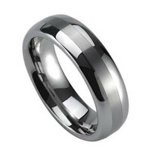 NUBIS® NWF1026 Pánský snubní prsten wolfram - velikost 73 - NWF1026-73