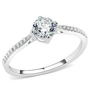 Šperky4U Ocelový prsten se zirkony - velikost 55 - AL-0097-55