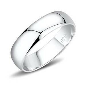 Šperky4U Stříbrný prsten šíře 5 mm - velikost 68 - AL-0099-68