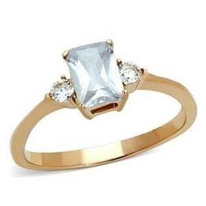 Šperky4U Ocelový prsten s mléčným kamenem - velikost 62 - AL-0107-62