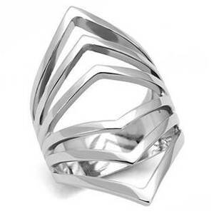 Šperky4U Extravagantní ocelový prsten - velikost 55 - AL-0089-55