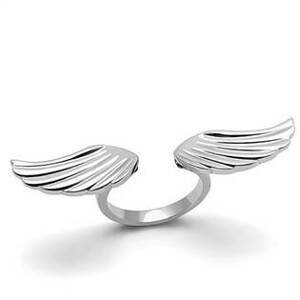 Šperky4U Ocelový prsten andělská křídla - velikost 55 - AL-0091-55
