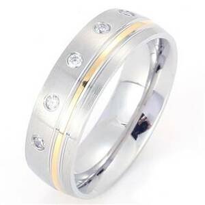 Šperky4U Dámský ocelový prsten - velikost 50 - OPR1878-D-50