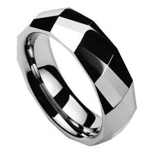 NUBIS® NWF1046 Pánský snubní prsten wolfram - velikost 55 - NWF1046-55