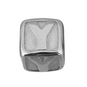 Šperky4U Navlékací ocelový přívěšek korálek - písmeno - K0011-Y