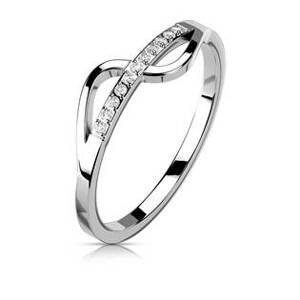 Šperky4U Ocelový prsten vlnka - velikost 55 - OPR1882-55