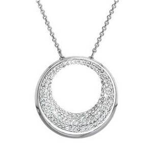 EVOLUTION GROUP CZ Stříbrný náhrdelník s krystaly Preciosa - 32026.1