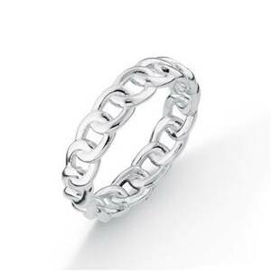NUBIS® Stříbrný prsten řetěz - velikost 60 - NB-5091-60