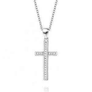 NUBIS® Střibrný náhrdelník s křížkem - NB-2234