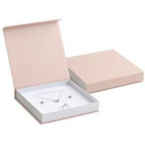 Šperky4U Dárková krabička na soupravu růžová, magnetické zavírání - KR0417-P