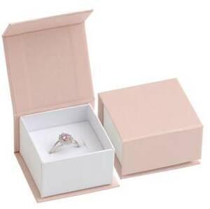 Šperky4U Dárková krabička na prsten růžová, magnetické zavírání - KR0318-P