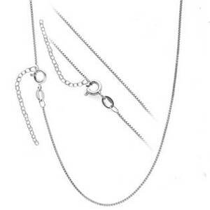 Šperky4U Stříbrný řetízek čtvercový s prodloužením - NB-7031-38