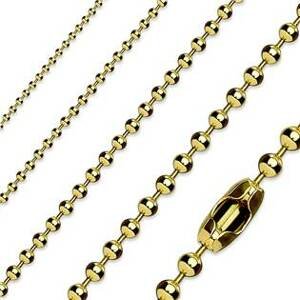 Šperky4U Kuličkový řetízek zlacený, tl. 1,2 mm - OPE1025-012-40