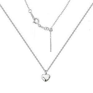 NUBIS® Minimalistický stříbrný náhrdelník se srdcem Crystals from Swarovski® Crystal - NB-0204-CR