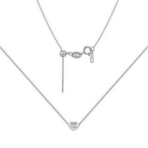 Šperky4U Ocelový náhrdelník se srdíčkem - OPD0259-ST