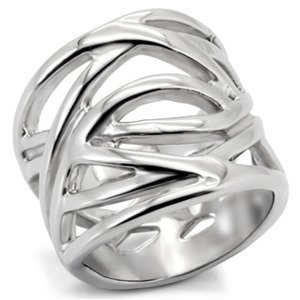 Šperky4U Ocelový prsten - velikost 62 - AL-0124-62