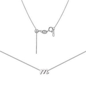 Šperky4U Ocelový náhrdelník s písmenem - OPD0260-M