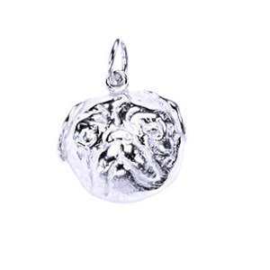 Šperky4U Stříbrný přívěšek pes mops - CS3818