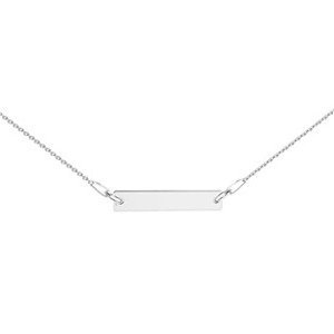 NUBIS® Stříbrný náhrdelník s destičkou - NB-0470