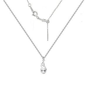 NUBIS® Stříbrný náhrdelník se swarovski krystalem - NB-0490