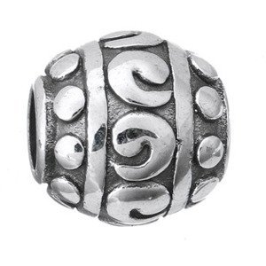 Šperky4U Navlékací ocelový přívěšek korálek - K0130